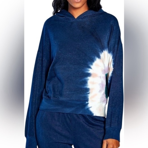 ❌SOLD❌NWT WILDFOX Hadley Blue Tie-Dye Pullover Hoodie - Picture 3 of 12
